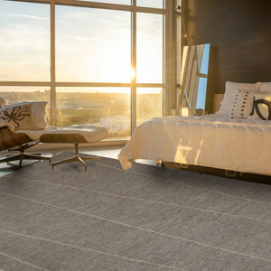Capel Rugs Graylen Luxurious Hand-knotted Silk Rug With Modern Linear Design For Elegant Home Interiors Shadow, Tan 100% Silk Pile 1071rs09001200770