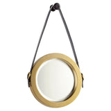 Round Venster Mirror Antique Brass 10715 Cyan Design