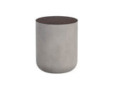 Diaz End Table - Grey - Wood Grain Brown 107197 Sunpan