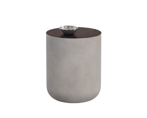 Diaz End Table - Grey - Wood Grain Brown 107197 Sunpan