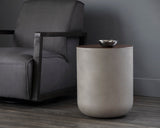 Diaz End Table - Grey - Wood Grain Brown 107197 Sunpan