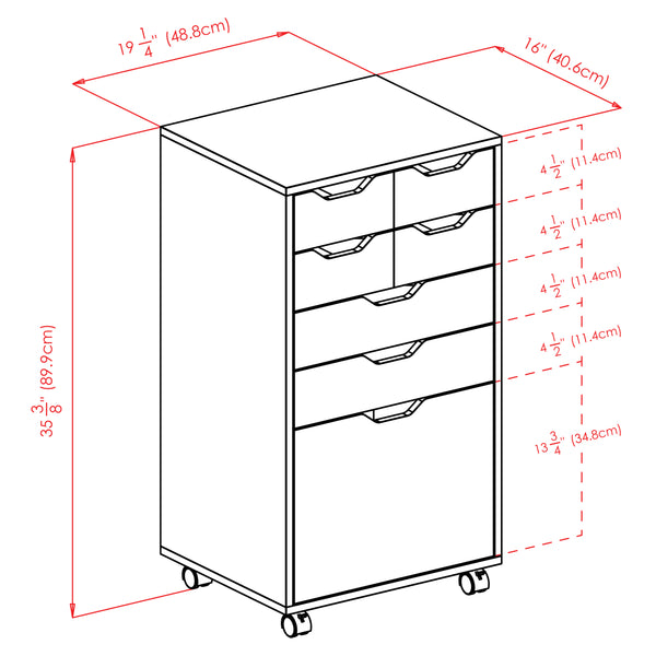 Winsome Wood Halifax Multi-storage Mobile Cabinet With Bins & Drawers - Versatile Organizer For Any Space White Composite Wood 10719-winsome-wood