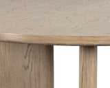 Giulietta Dining Table - Round - Weathered Oak - 55" 107273 Sunpan