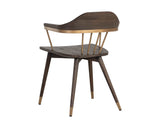 Demi Dining Chair - Distressed Brown 107287 Sunpan