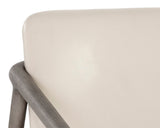 Cinelli Lounge Chair - Ash Grey - Astoria Cream Leather 107291 Sunpan