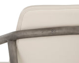 Cinelli Lounge Chair - Ash Grey - Astoria Cream Leather 107291 Sunpan