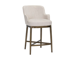 Franklin Counter Stool - Beige Linen 107318 Sunpan