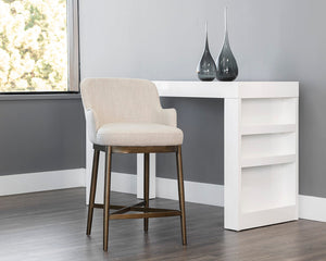 Franklin Counter Stool - Beige Linen 107318 Sunpan