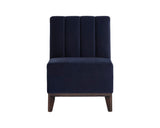 Kosovo Modular Banquette - Single Seat - Abbington Navy 107346 Sunpan