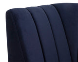 Kosovo Modular Banquette - Single Seat - Abbington Navy 107346 Sunpan