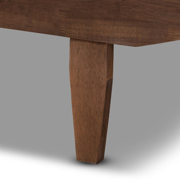 Baxton Studio Baxton Studio Hiro Expandable Twin to King Bed Frame - Stylish Walnut Finish & Modern Design MG0036-Walnut-Extension Bed