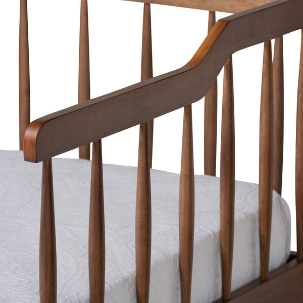 Baxton Studio Baxton Studio Muriel Expandable Twin to King Size Daybed with Walnut Finish and Spindle Design MG0037-Walnut-Daybed