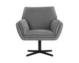 Florelle Swivel Lounge Chair - Belfast Koala Grey 107440 Sunpan