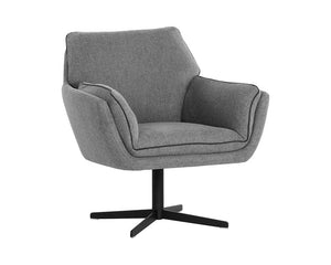 Florelle Swivel Lounge Chair - Belfast Koala Grey 107440 Sunpan