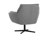 Florelle Swivel Lounge Chair - Belfast Koala Grey 107440 Sunpan