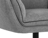 Florelle Swivel Lounge Chair - Belfast Koala Grey 107440 Sunpan