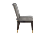 Alister Dining Chair - Bravo Metal / Polo Club Stone 107445 Sunpan