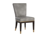 Alister Dining Chair - Bravo Metal / Polo Club Stone 107445 Sunpan