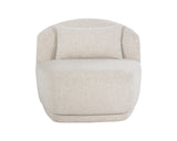 Soraya Swivel Armless Chair - Dove Cream 107454 Sunpan
