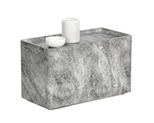 Liza Side Table - Marble Look - Grey 107471 Sunpan