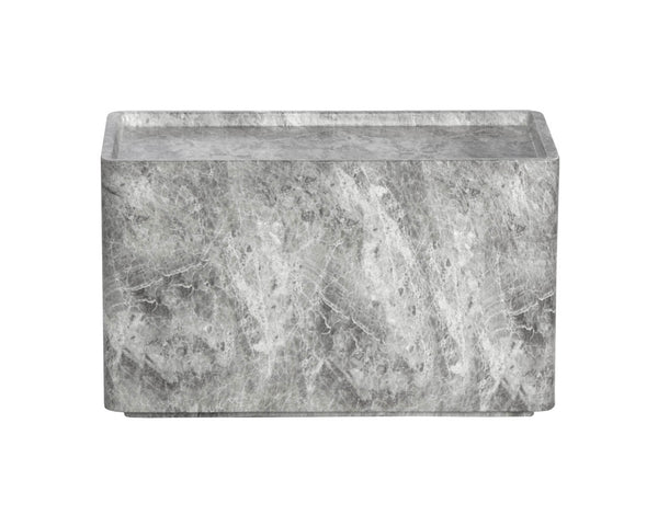 Liza Side Table - Marble Look - Grey 107471 Sunpan