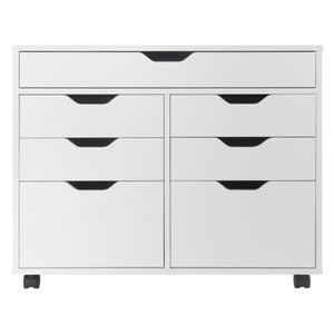 Winsome Wood Halifax 5-drawer Mobile Cabinet - Stylish Multi-storage Organizer For Home, Office & Crafts White Composite Wood 10748-winsome-wood