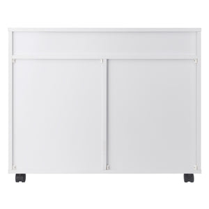 Winsome Wood Halifax 5-drawer Mobile Cabinet - Stylish Multi-storage Organizer For Home, Office & Crafts White Composite Wood 10748-winsome-wood