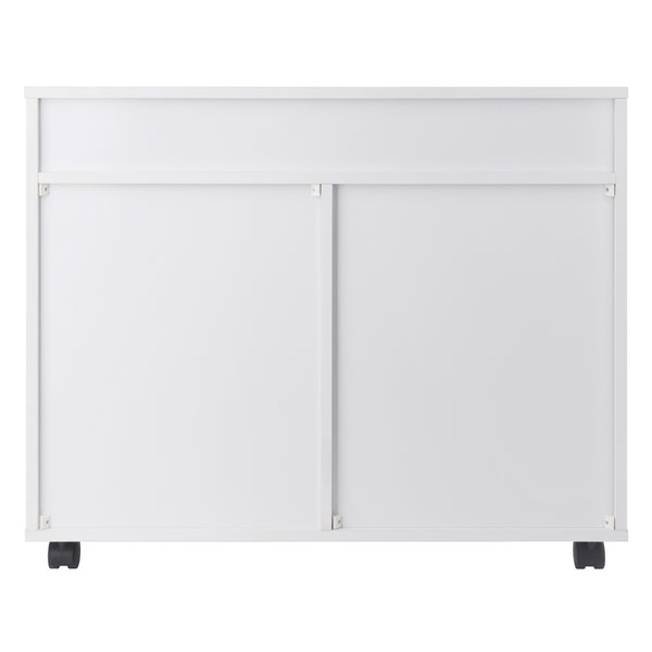 Winsome Wood Halifax 5-drawer Mobile Cabinet - Stylish Multi-storage Organizer For Home, Office & Crafts White Composite Wood 10748-winsome-wood