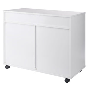 Winsome Wood Halifax 5-drawer Mobile Cabinet - Stylish Multi-storage Organizer For Home, Office & Crafts White Composite Wood 10748-winsome-wood