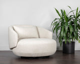 Walsh Swivel Lounge Chair - Effie Linen 107527 Sunpan