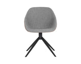 Mccoy Swivel Dining Chair - November Grey / Cinnamon Brown 107564 Sunpan