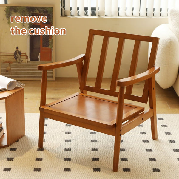 English Elm Cute Fabric Armchair Solid Wood Frame Compact Upholstered Seat for Bedroom or Apartment White W2105P420762