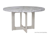 Cypher Dining Table Base - Wood - White Ceruse 107581 Sunpan