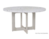 Cypher Dining Table Base - Wood - White Ceruse 107581 Sunpan