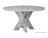 Cypher Dining Table Base - Marble Look - Grey 107583 Sunpan