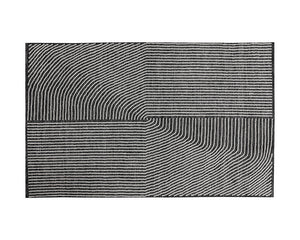 Serene Hand-Woven Rug - Black / White - 5' X 8' 107588 Sunpan