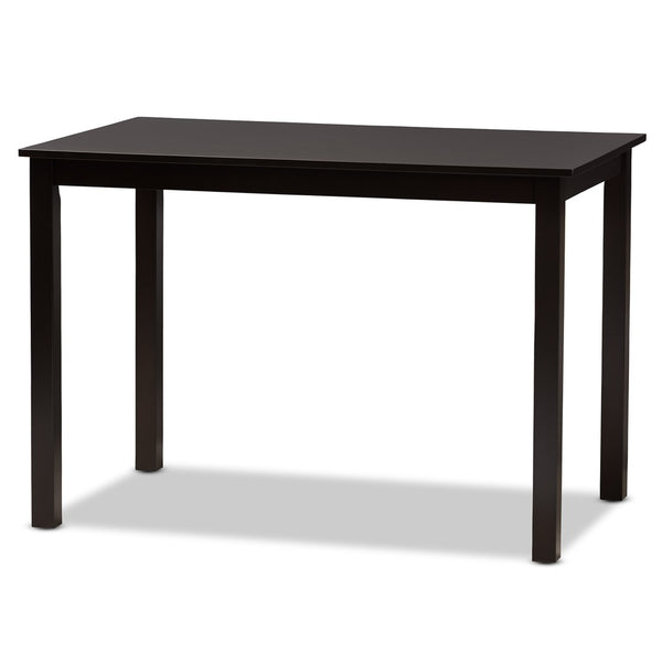 Baxton Studio Baxton Studio Modern 5-Piece Dining Set with Espresso Oak Finish and Stylish Upholstered Chairs Grey RH329C-Grey/Dark Brown-5PC Dining Set