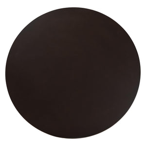 Baxton Studio Baxton Penny 5-Piece Dining Set – Compact Mid-Century Round Table With Plush Upholstered Chairs Penny-Sand/Dark Brown-5PC Dining Set
