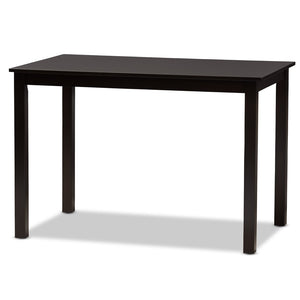 Baxton Studio Baxton Jackson 5-Piece Modern Grey Fabric Dining Set with Espresso Wood Finish for Stylish Spaces RH310C-Grey/Dark Brown-5PC Dining Set