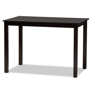 Baxton Studio Baxton Jackson 5-Piece Modern Dining Set - Sand Upholstered Chairs & Espresso Wood Table for Comfort RH310C-Sand/Dark Brown-5PC Dining Set
