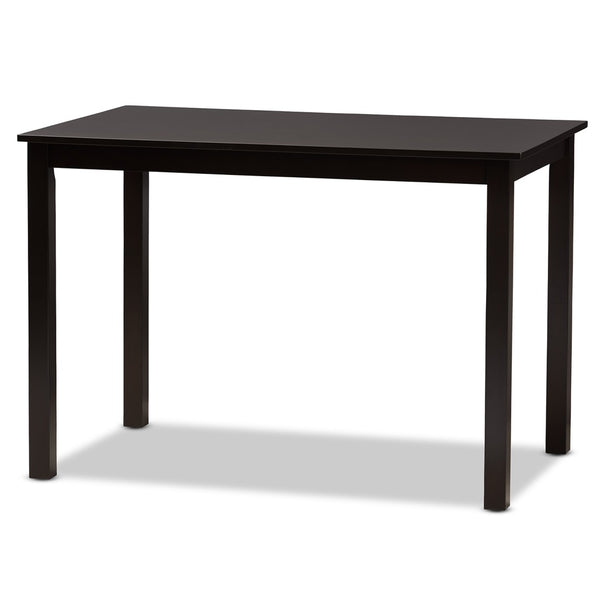 Baxton Studio Baxton Jackson 5-Piece Modern Dining Set - Sand Upholstered Chairs & Espresso Wood Table for Comfort RH310C-Sand/Dark Brown-5PC Dining Set