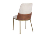 Marie Dining Chair - Belfast Oatmeal / Bravo Cognac 107647 Sunpan