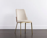 Marie Dining Chair - Belfast Oatmeal / Bravo Cognac 107647 Sunpan