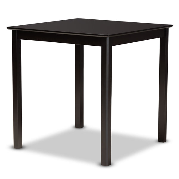 Baxton Studio Baxton Studio Contemporary 5-Piece Pub Dining Set with Espresso Wood Finish and Comfortable Chairs Grey RH310P-Grey/Dark Brown-5PC Pub Set