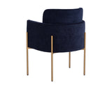 Richie Dining Armchair - Antique Brass - Danny Navy 107665 Sunpan