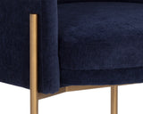 Richie Dining Armchair - Antique Brass - Danny Navy 107665 Sunpan