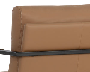 Randy Swivel Lounge Chair - Linea Wood Leather 107693 Sunpan