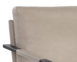 Randy Swivel Lounge Chair - Alpine Beige Leather 107694 Sunpan