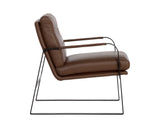 Sterling Lounge Chair - Missouri Mahogany Leather 107698 Sunpan