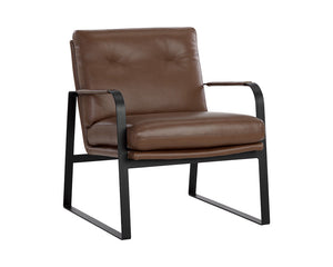 Sterling Lounge Chair - Missouri Mahogany Leather 107698 Sunpan